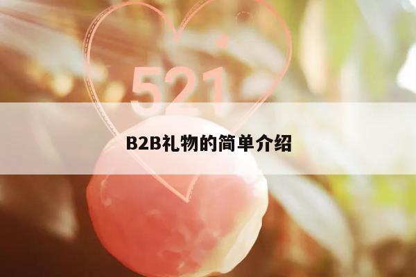 B2B礼物的简单介绍