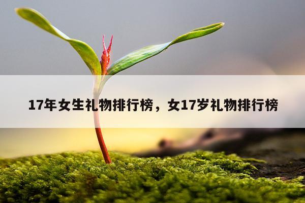 17年女生礼物排行榜，女17岁礼物排行榜