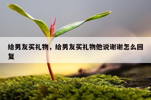 给男友买礼物，给男友买礼物他说谢谢怎么回复