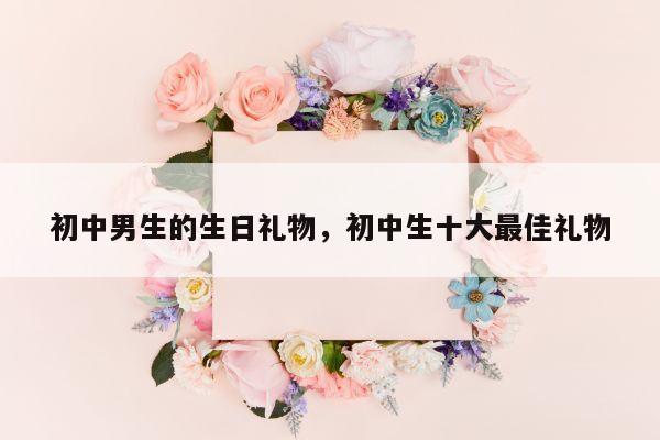 初中男生的生日礼物，初中生十大最佳礼物