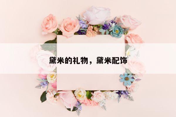 黛米的礼物，黛米配饰