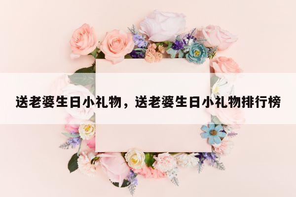 送老婆生日小礼物，送老婆生日小礼物排行榜