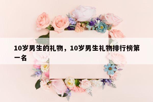 10岁男生的礼物，10岁男生礼物排行榜第一名