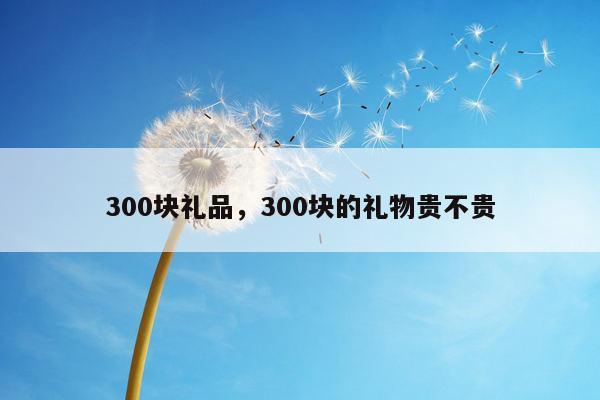 300块礼品，300块的礼物贵不贵