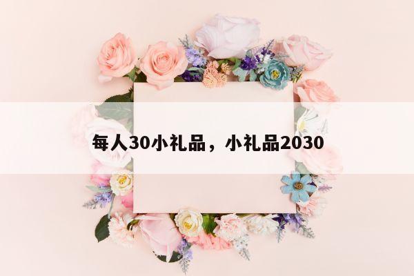 每人30小礼品，小礼品2030